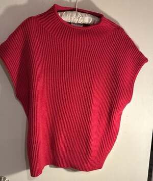 Dee Dee Ribbed Mock Neck Sleeveless Sweater Ladies M